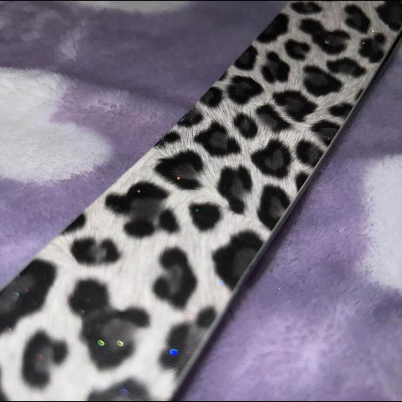 vintage y2k cheetah print sparkly belt - Picture 2 of 5